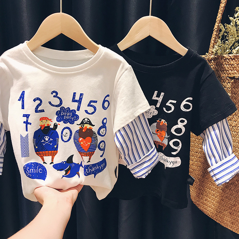 áo thun bé trai Áo sweater cá tính dành cho bé trai quần áo bé trai quần áo trẻ em