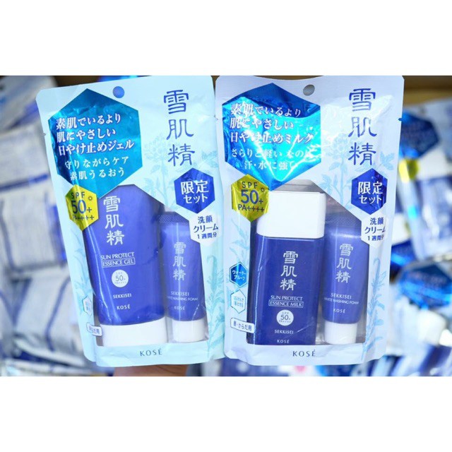 [Giá tốt] KEM CHỐNG NẮNG KOSE SEKKISEI SUN PROTECT ESSENCE MILK SPF50+PA++++ 60G - 100% Authentic - Chính hãng