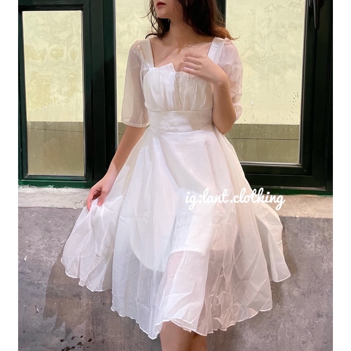 Váy voan bóng kính/tay thuơng công chúa sang chảnh 114