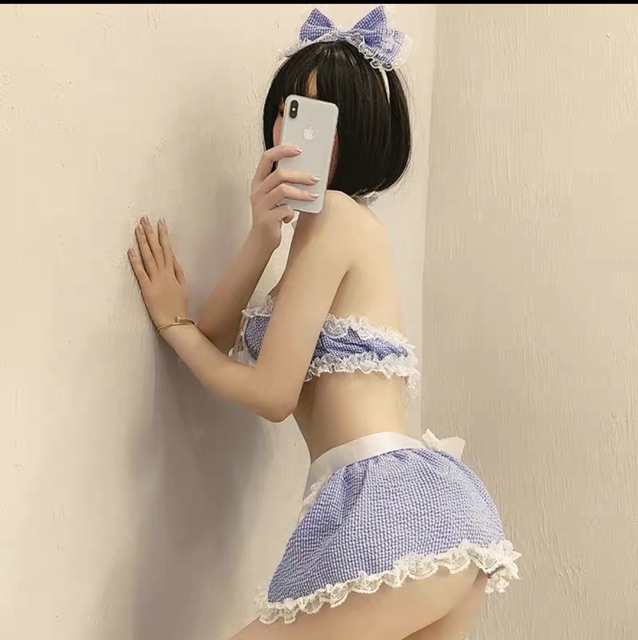 ( Hàng có sẵn ) Set váy ngủ cosplay hầu gái sexy | BigBuy360 - bigbuy360.vn