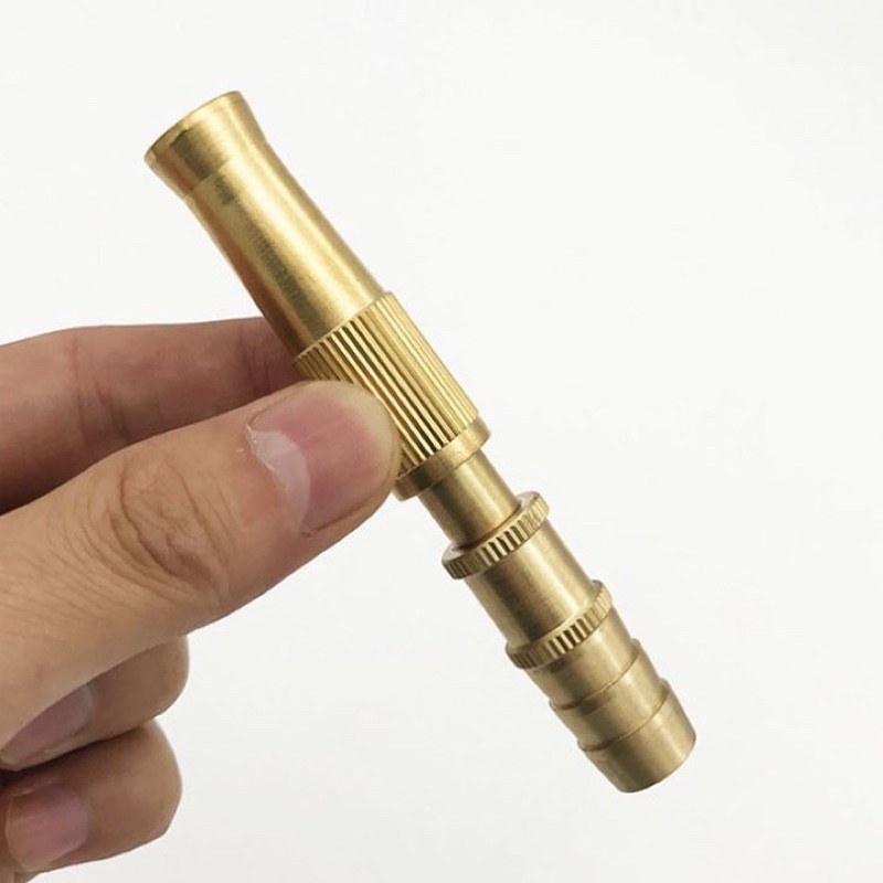 Vòi xịt tưới cây, rửa xe tăng áp bằng đồng thau tia nước cực mạnh