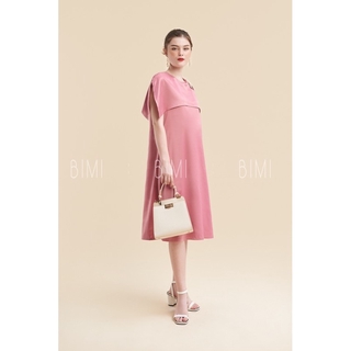 ĐẦM HỒNG MIX LÁ - BIMI