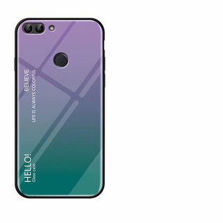 For [Huawei Honor 9 Lite] Gradient Tempered Glass Cover Protective Phone Case