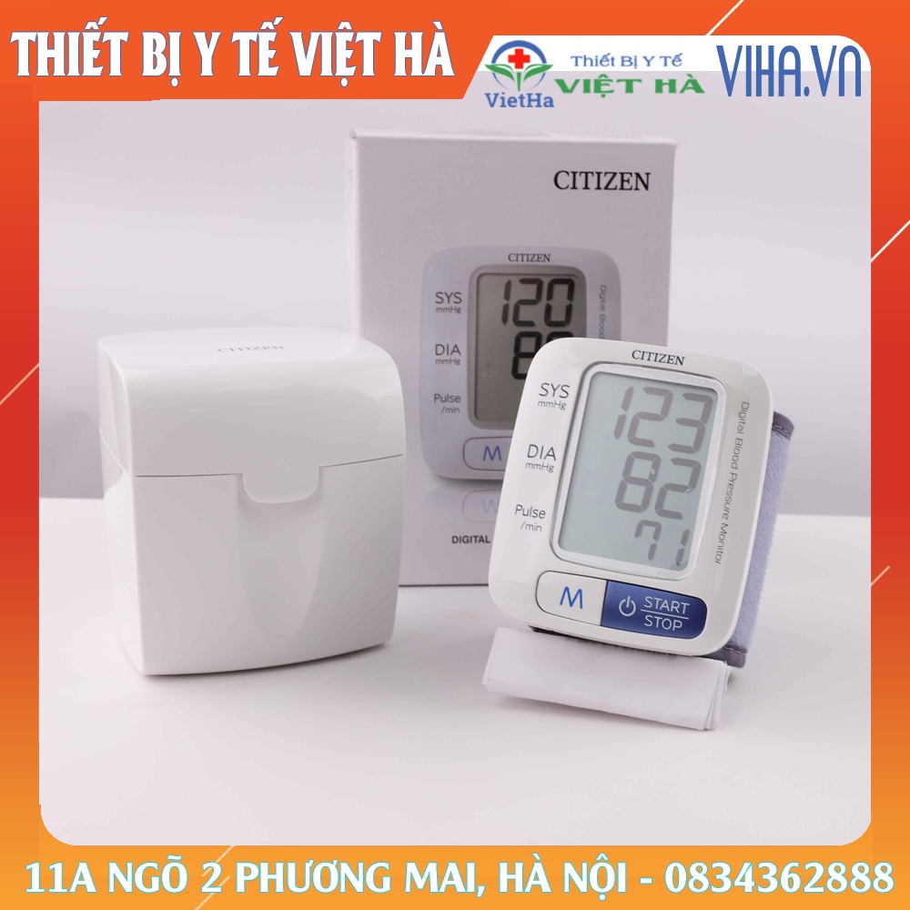Máy Đo Huyết Áp Điện Tử Cổ Tay Citizen CH650 Nhật Bản