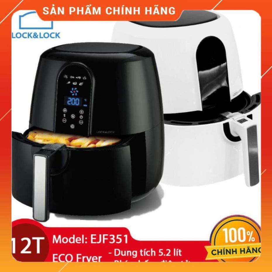 [FreeShip]  NỒI CHIÊN KHÔNG DẦU ĐIỆN TỬ 5.2L LOCK & LOCK EJF351 Huy Anh