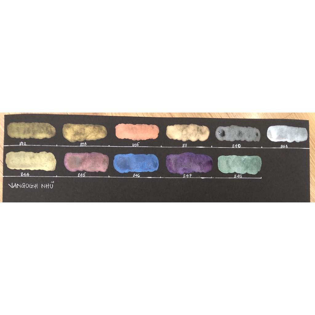 Màu nước Van Gogh Nhũ pan 1ml/Watercolor Vangogh Emulsion Pan 1ml