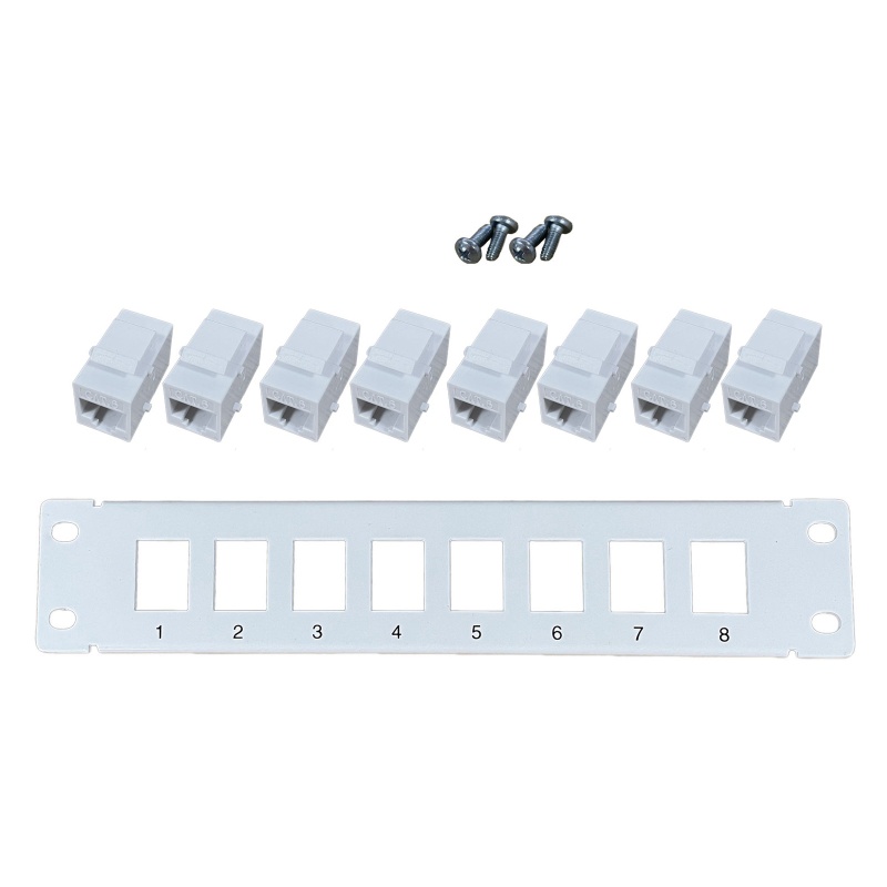 Bảng Điều Khiển 8 Cổng CAT6 RJ45 Pass-Thru Kèm Giá Gắn Dành Cho Jack Đánh Lửa
