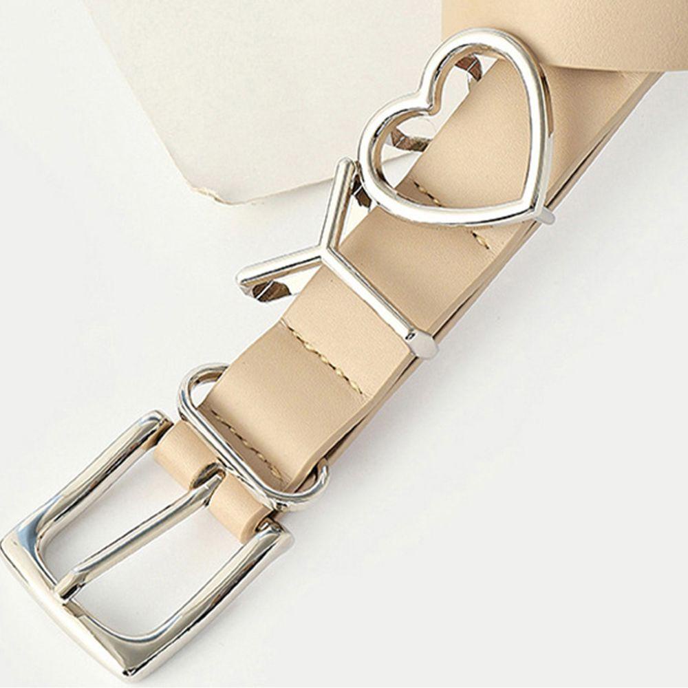 Thắt Lưng Da PU Màu Trơn Khóa Chữ VANES1 Thời Trang Cho Nữ