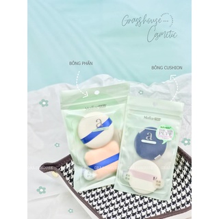 Bông mút dặm phấn phủ kê tay khi makeup Manila (2 cái/túi)