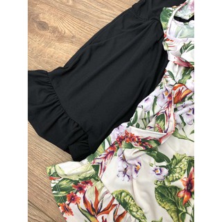 Jumpsuit dây viền bèo BCBG Kami