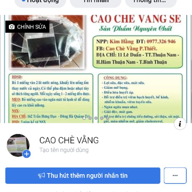 CAO CHÈ VẰNG CÓ VÒNG DÂU