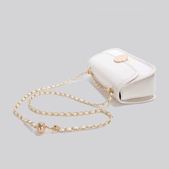 Túi Xách Đeo Vai Kiểu Vuông Nhỏ Phối Dây Xích Thời Trang Mùa Hè Mới Dành Cho Nữ