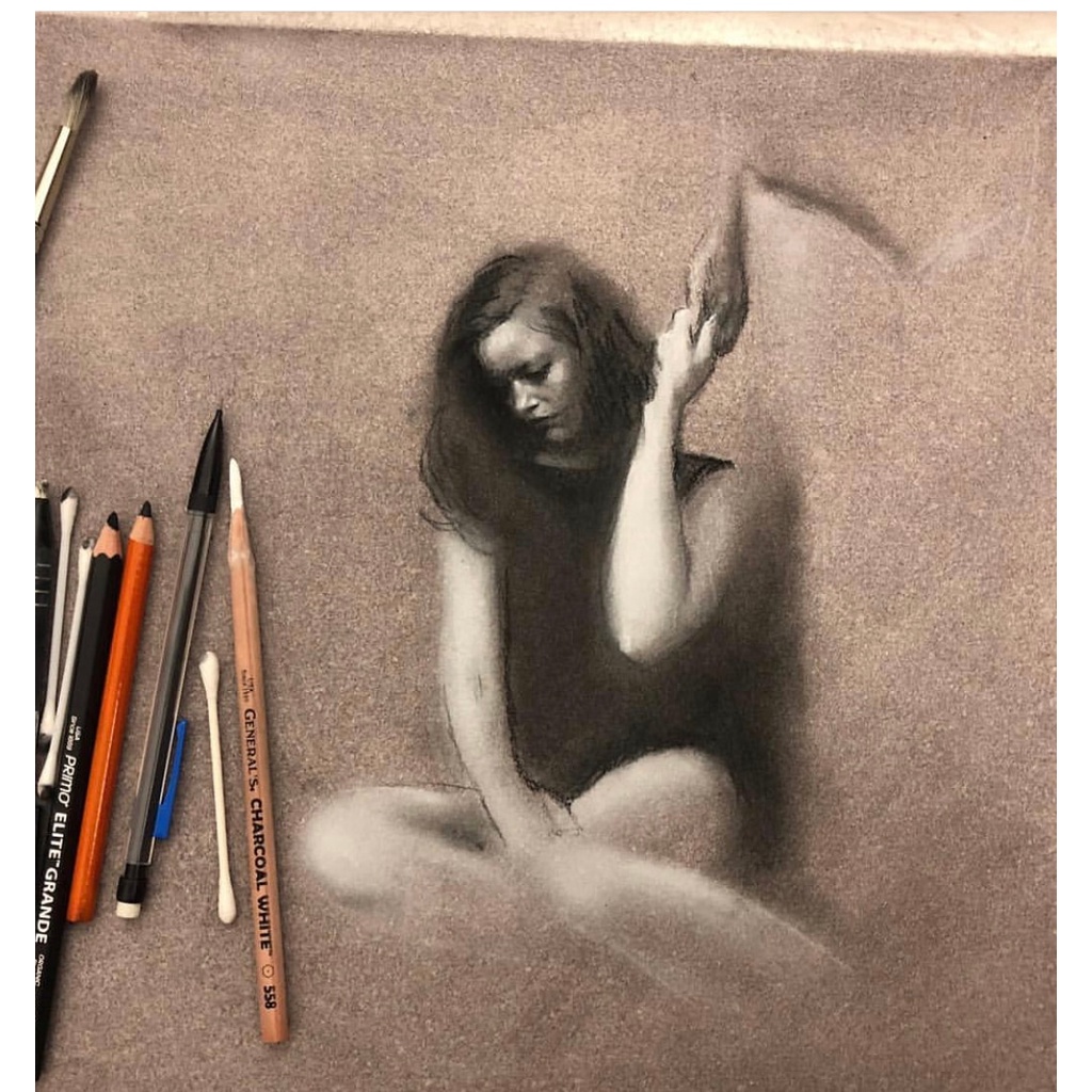 Bút Chì Than Trắng General's Charcoal White #558