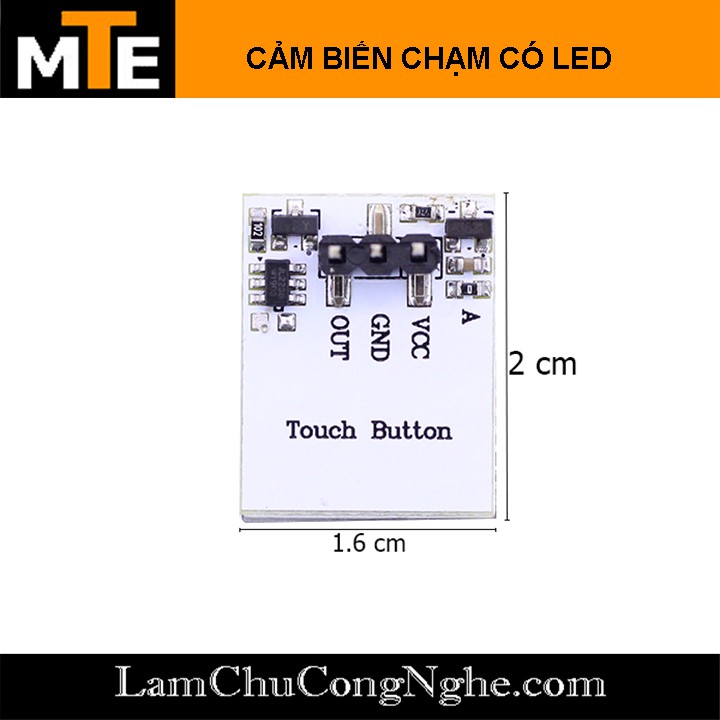 Nút nhấn cảm ứng chạm điện dung HTTM tích hợp đèn nền HTDS