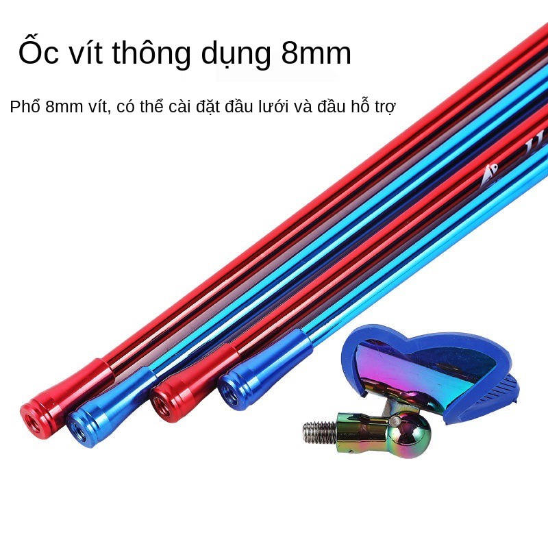 Giá đỡ thể thao mạ điện đoạn ngắn Cần câu cá carbon súng đứng 60cm80cm1,1m hộp đa năng