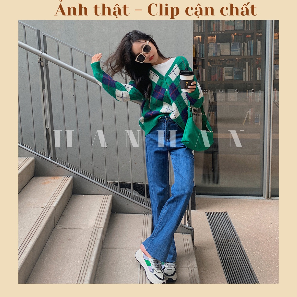 Áo khoác cardigan nữ len dày nâu vintage phong cách ulzzang Hàn Quốc C4 | BigBuy360 - bigbuy360.vn