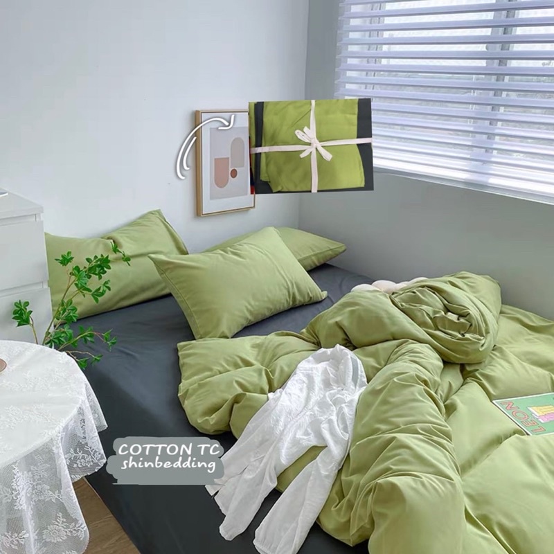 BST Set Bộ Vỏ Chăn Ga Cotton Tc (Nhiều Màu Sắc) _ Chất Cotton Tc Dày Dặn, Mềm Vải _Shinbedding