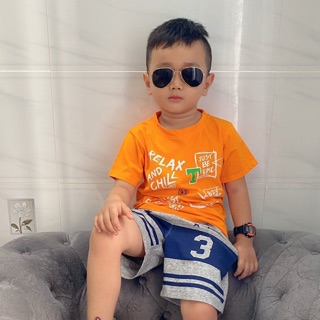 Bộ thun cotton 4c bé trai