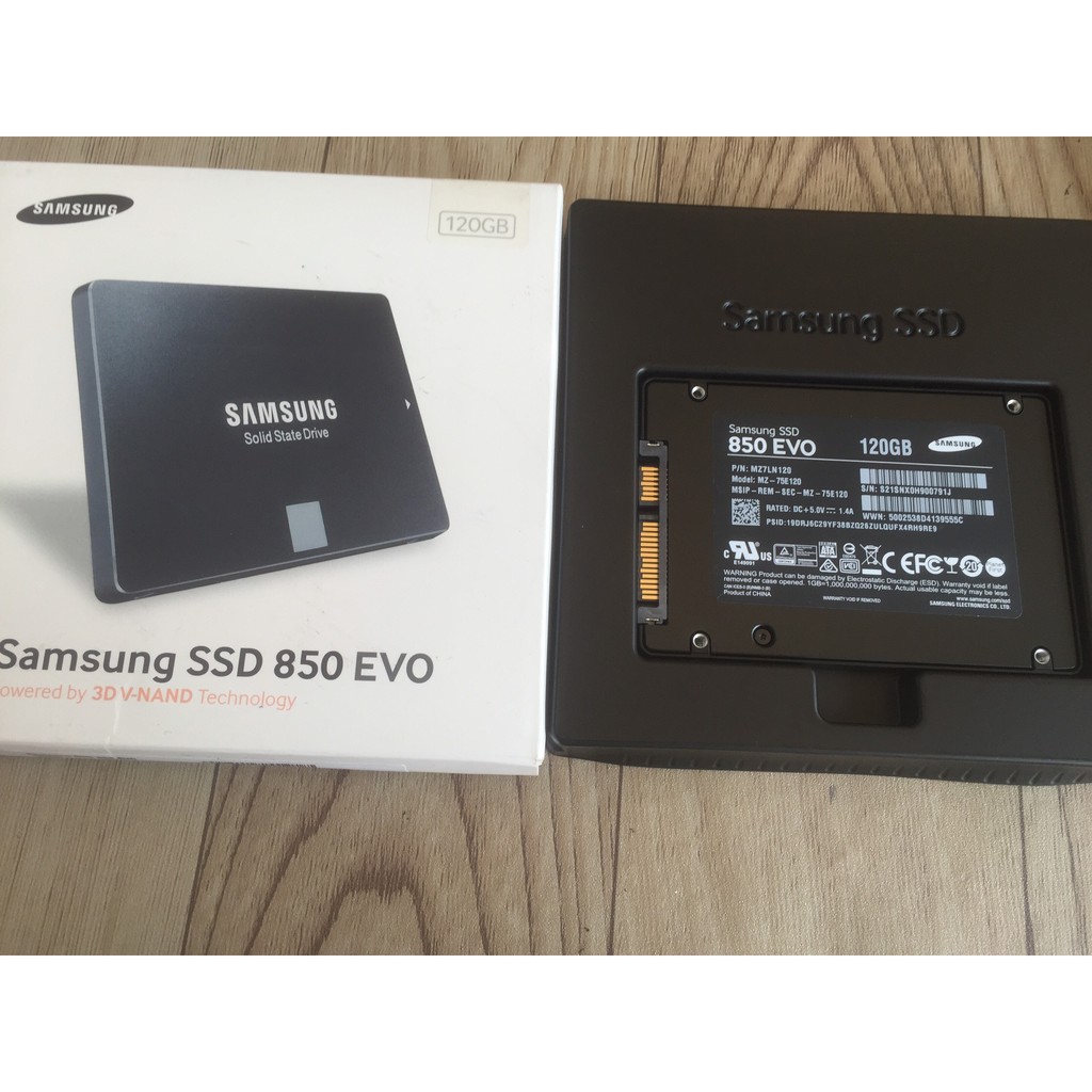 SSD Samsung Evo 850 120G 3D V - NAND mới FULL Box bảo hành 36 tháng