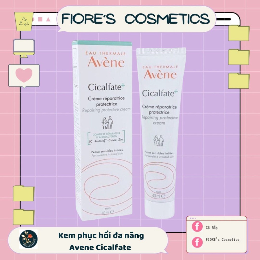 Kem chống thâm tái tạo da Avene Cicalfate 40ml
