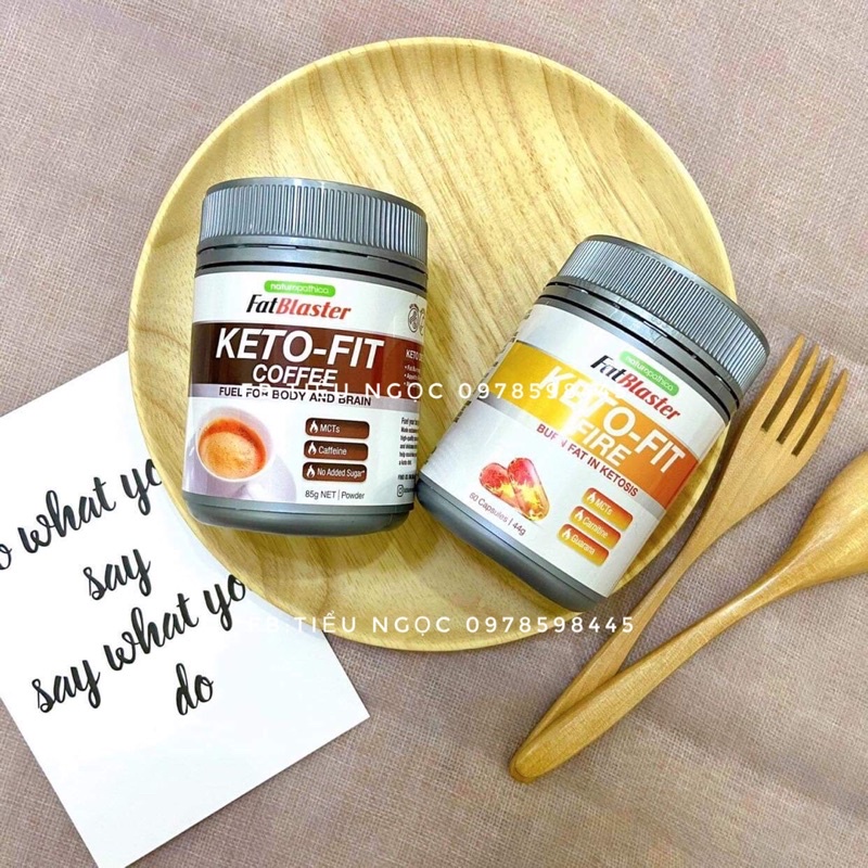 Viên uống đốt mỡ Keto Fit Fire Úc 60 viên