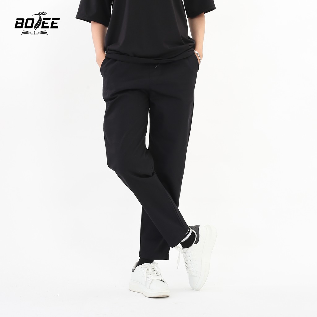 [Mã FASHIONHOTA hoàn ngay 15k xu đơn từ 99k] Quần baggy kaki Basic màu đen be BOTEE unisex nam nữ ống suông | BigBuy360 - bigbuy360.vn