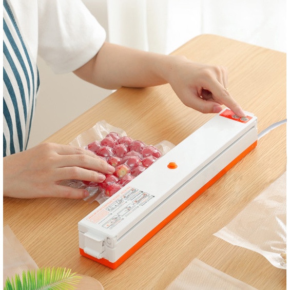 [TẶNG 10 TÚI HÚT] Máy hút chân không thực phẩm Vacuum Sealer siêu tiện dụng, bảo quản thực phẩm, giữ thực phẩm tươi ngon