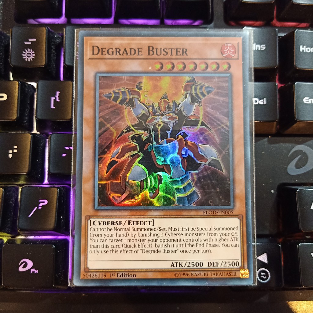 Thẻ bài Yu-Gi-Oh Degrade Buster - FLOD-EN005 - Super Rare