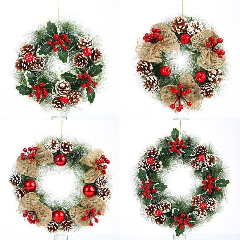 Vòng nguyệt quế trang trí Noel
