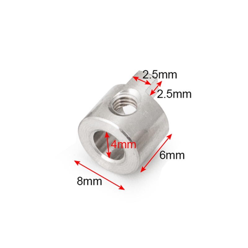 Set 10 Phụ Kiện Trục Nối Bằng Kim Loại 4mm Màu Xanh Dương Cho Xe Hơi/Tàu Thuyền Rc