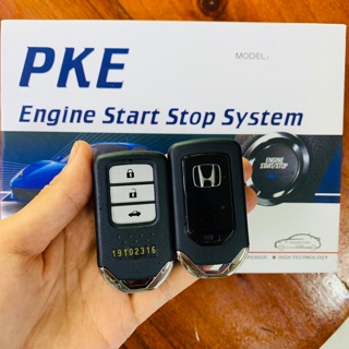 (Chính Hãng) Bộ Start stop Smartkey cho xe Honda có remote có zắc cắm theo xe