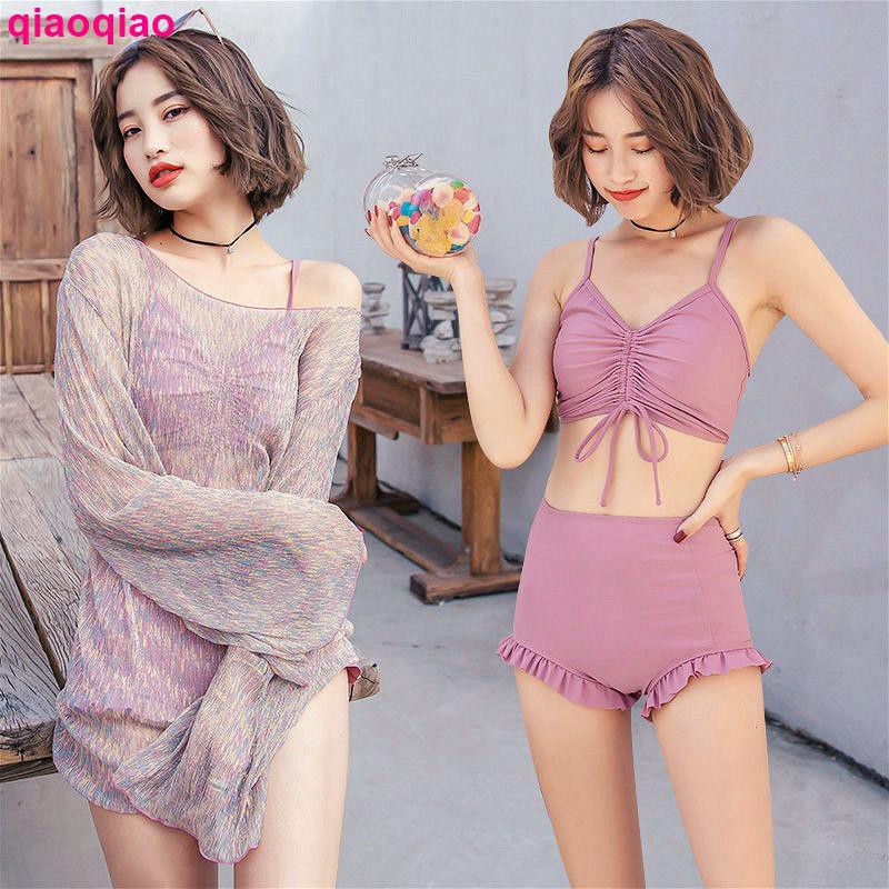 Bộ Bikini Kèm Áo Khoác Thời Trang Hàn Quốc 2019 Cho Nữ | BigBuy360 - bigbuy360.vn
