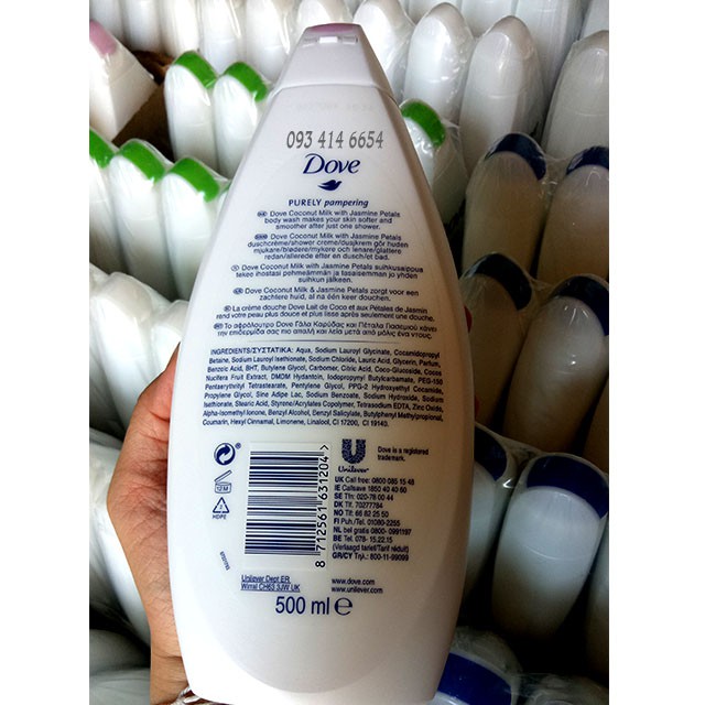 Sữa Tắm Dove 500ml - Đức Hàng Chính Hãng