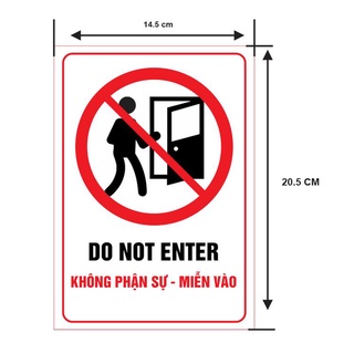 Decal "KHÔNG PHẬN SỰ MIỄN VÀO"