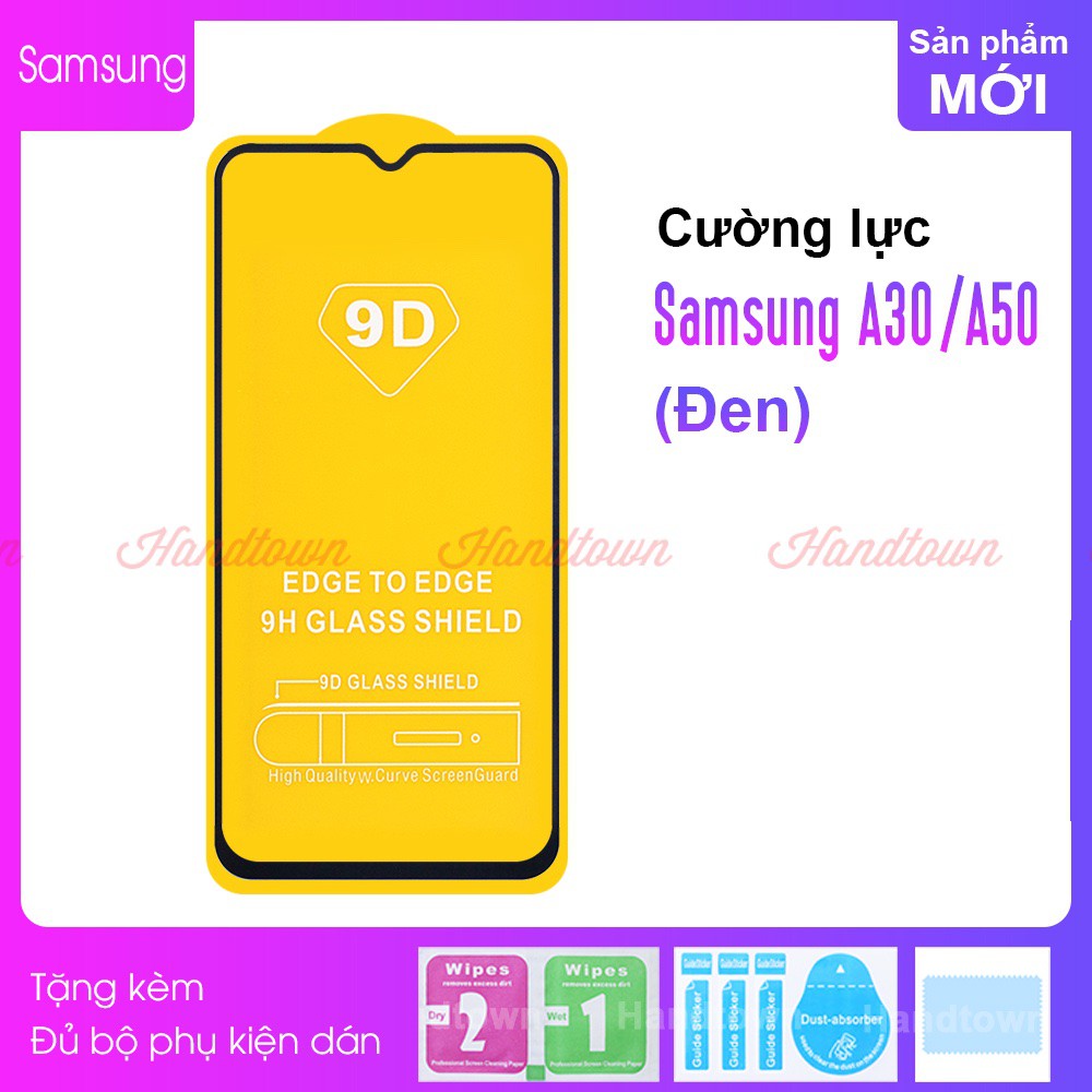 Cường Lực 9D Cho Samsung Galaxy A30/A50, Full Keo Thế Hệ Mới