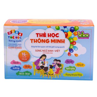 Bộ thẻ học thông minh BiBo 16 chủ để gồm 416 thẻ cho bé