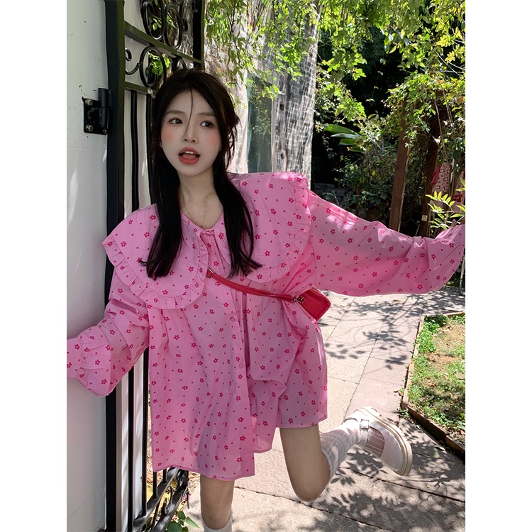 JaneQ Áo sơ mi hoa baby Hàn Quốc