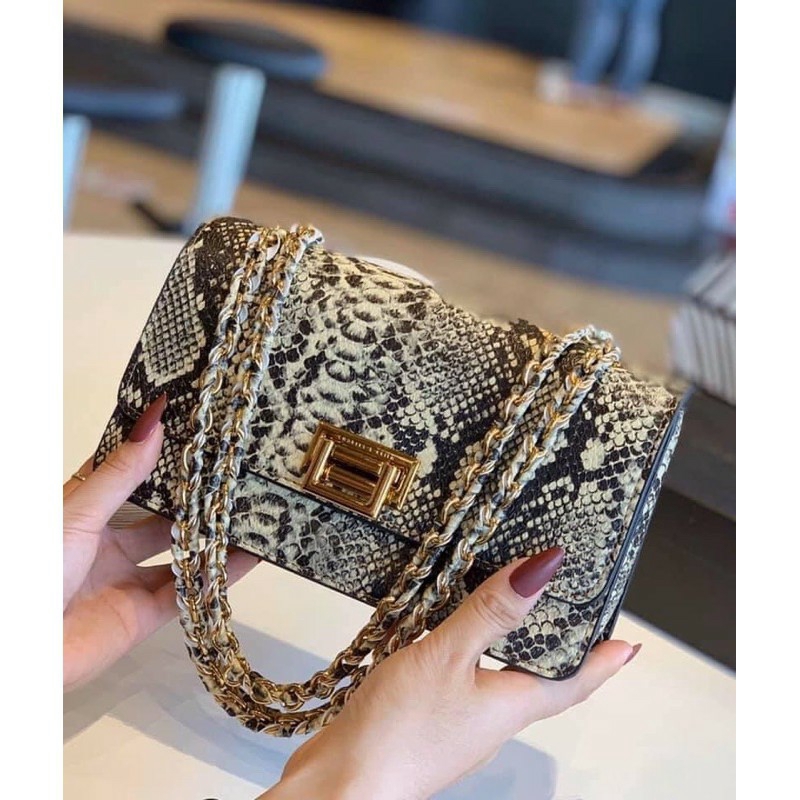 Túi xách nữ, túi đeo chéo da rắn hàng đẹp - h51