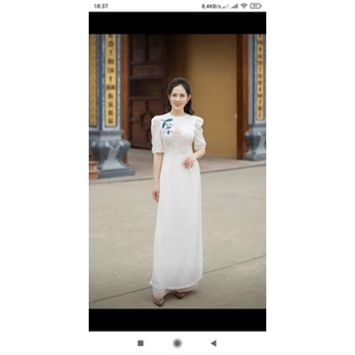 Áo dài lụa trắng
