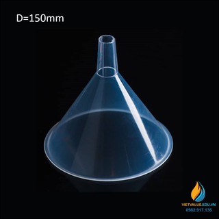 Phễu nhựa rót hóa chất, đường kính miệng 150mm, nhựa PP