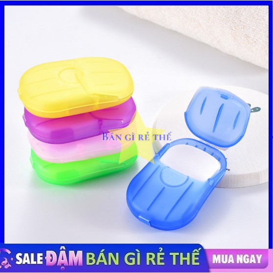Xà Phòng Giấy Du Lịch 1 Lần/ Xà Bông Rửa Tay Dạng Miếng Tiện Lợi