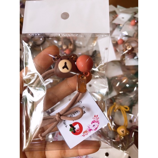 Combo 2 Dây buộc tóc hình gấu siêu xinh