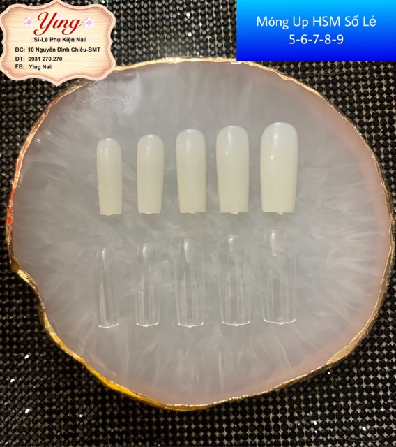 MÓNG UP VUÔNG HSM LẺ SIZE 5-6-7-8-9