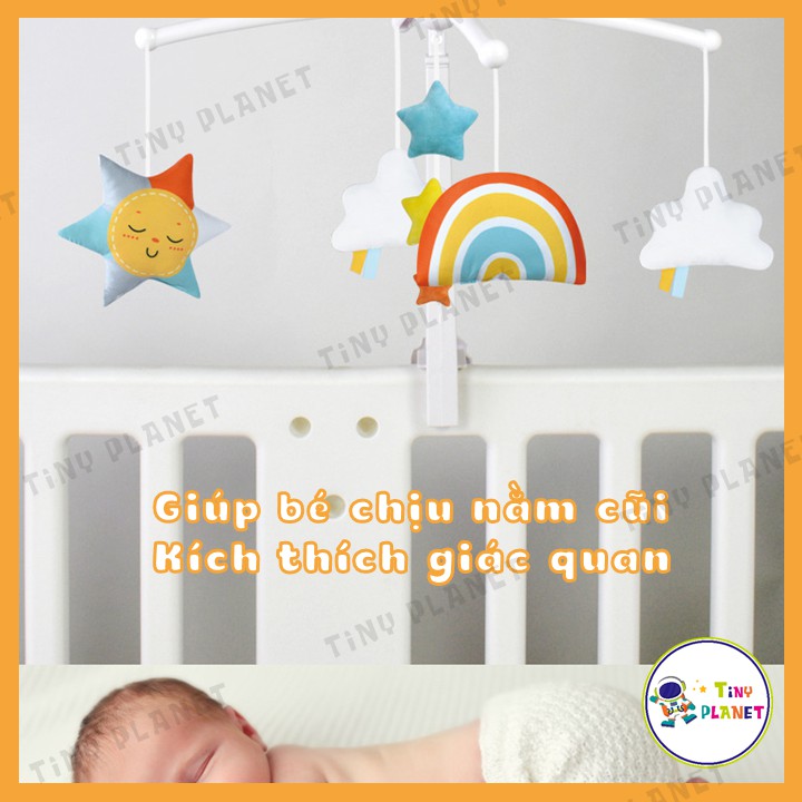 [MẪU MỚI] Bộ treo nôi cũi tự xoay Konig Kids (hàng xuất Mỹ) - 35 bài hát