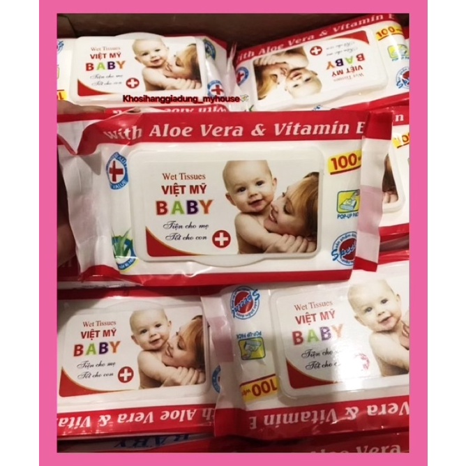 Khăn giấy ướt Baby Wipes 80GR và 125gr - Khăn ướt em bé an toàn