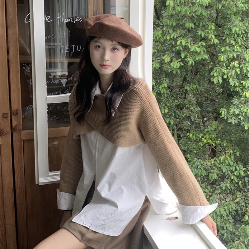 Set Áo Thun Ngắn Tay + Chân Váy Chữ A Lưng Cao Thời Trang Nữ