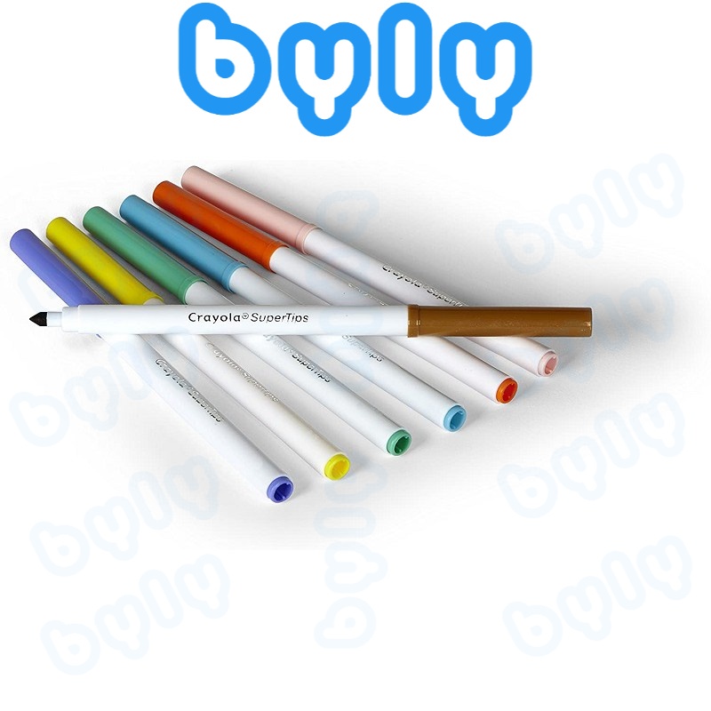 Bút lông màu Crayola Super Tips 10 màu - 20 màu rửa được dễ dàng