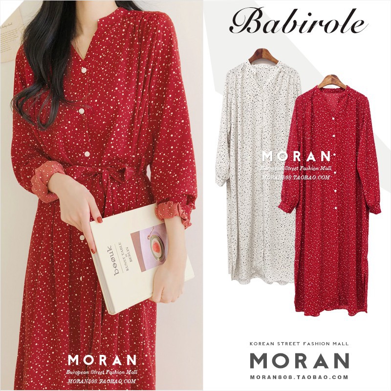 (ORDER) Váy hoa nhí dáng dài MORAN Hàn Quốc vintage