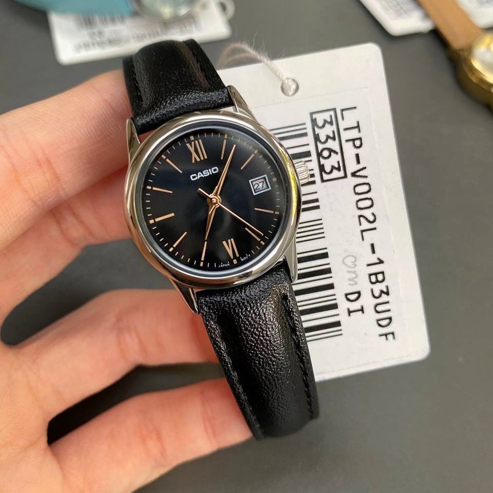 Đồng hồ Nữ dây da Casio LTP-V002 chính hãng bảo hành 1 năm Pin trọn đời