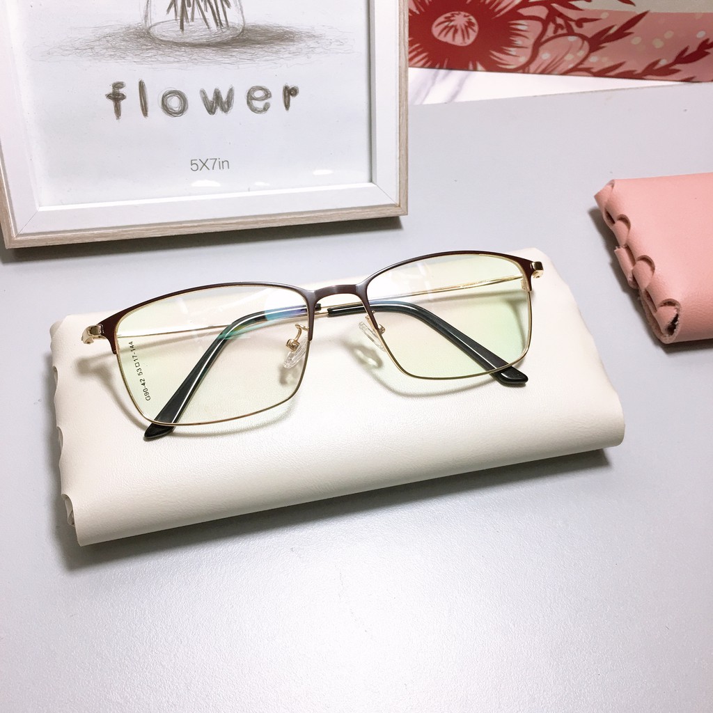 [Mã SKAMCLU7 giảm 10% cho đơn từ 0Đ] Gọng Kính kim loại vuông G90-42 nhận cắt mắt viễn, loạn, cận | BigBuy360 - bigbuy360.vn